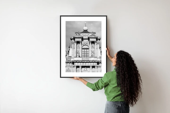 Plakat Zabytki Warszawy W Czarno Białych Kolorach