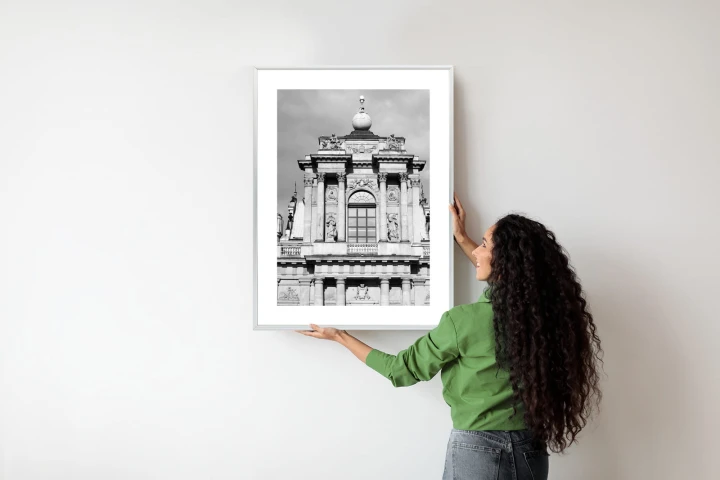 Plakat Zabytki Warszawy W Czarno Białych Kolorach