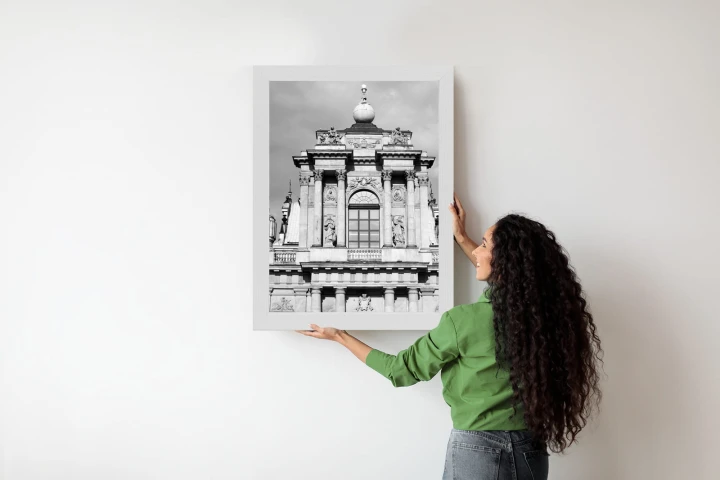 Plakat Zabytki Warszawy W Czarno Białych Kolorach