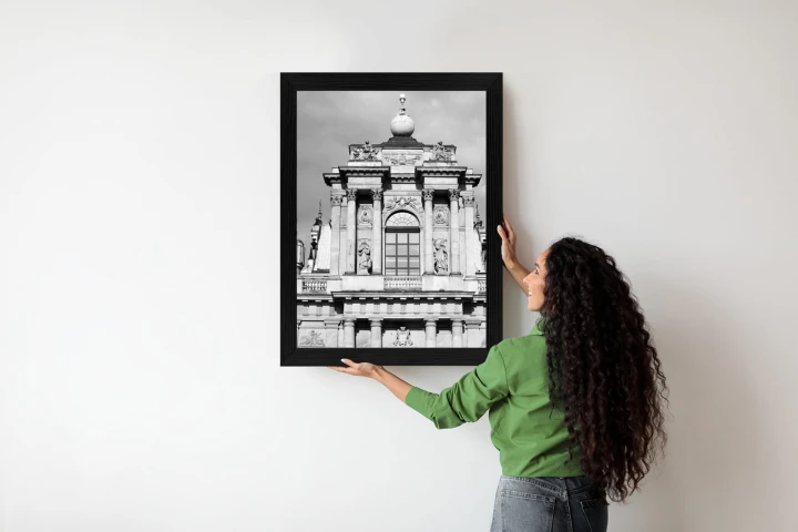 Plakat Zabytki Warszawy W Czarno Białych Kolorach