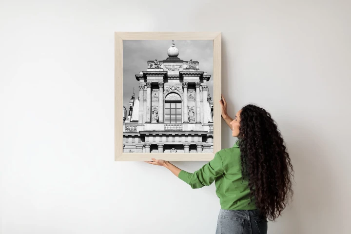 Plakat Zabytki Warszawy W Czarno Białych Kolorach