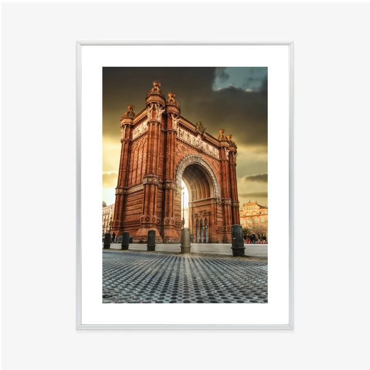 Plakat Łuk Triumfalny Słynna Budowla W Barcelonie