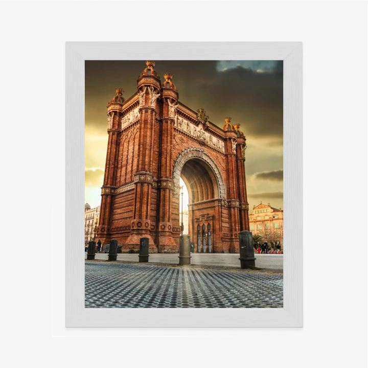 Plakat Łuk Triumfalny Słynna Budowla W Barcelonie