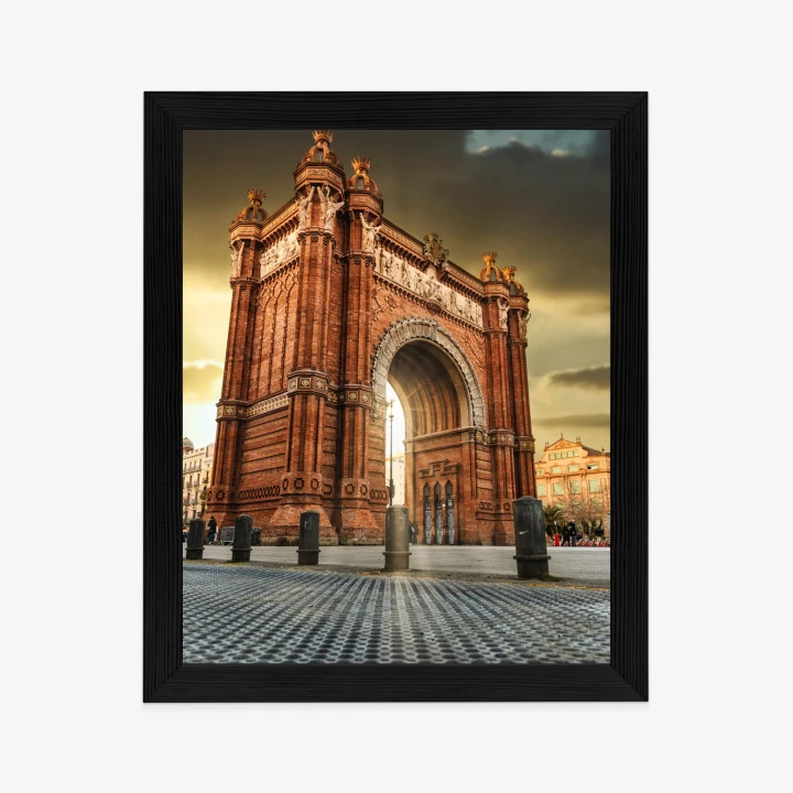 Plakat Łuk Triumfalny Słynna Budowla W Barcelonie