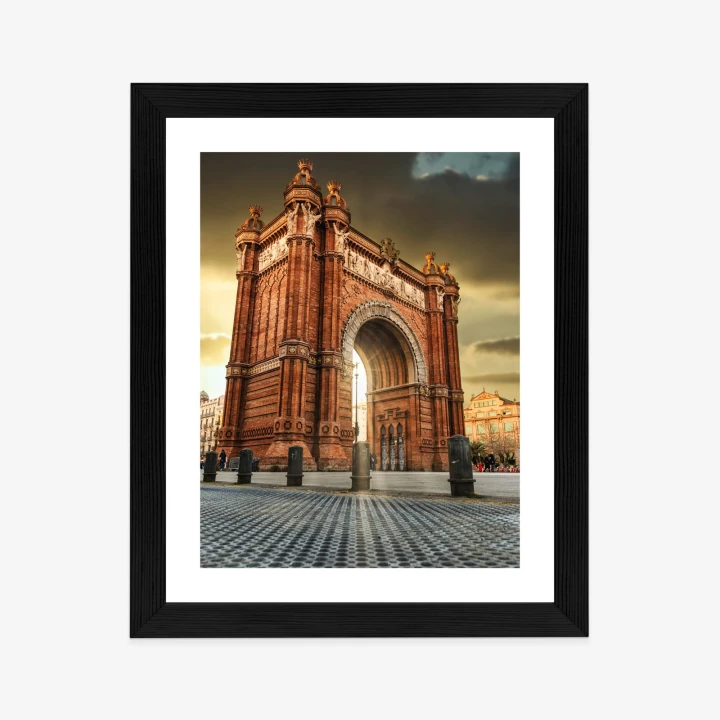 Plakat Łuk Triumfalny Słynna Budowla W Barcelonie