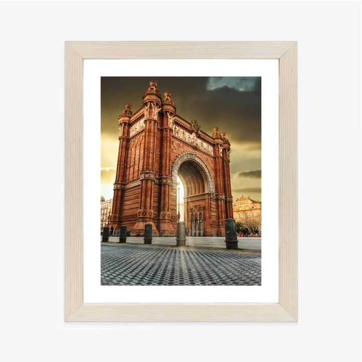 Plakat Łuk Triumfalny Słynna Budowla W Barcelonie