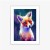 Plakat Portrait Of Wild Fox Watercolor, Wallpaper Painting, Animal