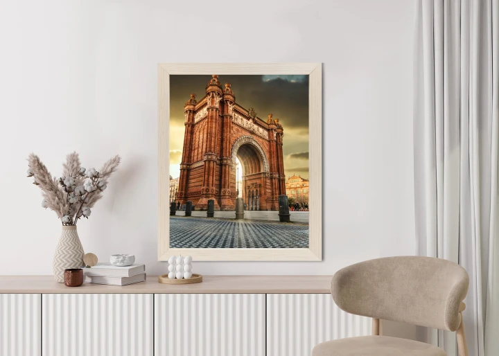 Plakat Łuk Triumfalny Słynna Budowla W Barcelonie