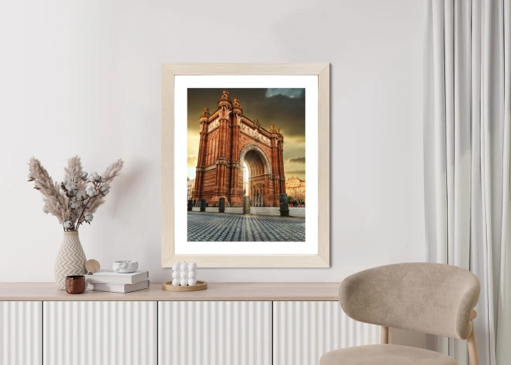 Plakat Łuk Triumfalny Słynna Budowla W Barcelonie