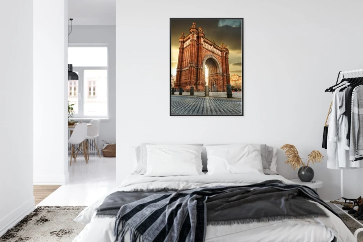 Plakat Łuk Triumfalny Słynna Budowla W Barcelonie