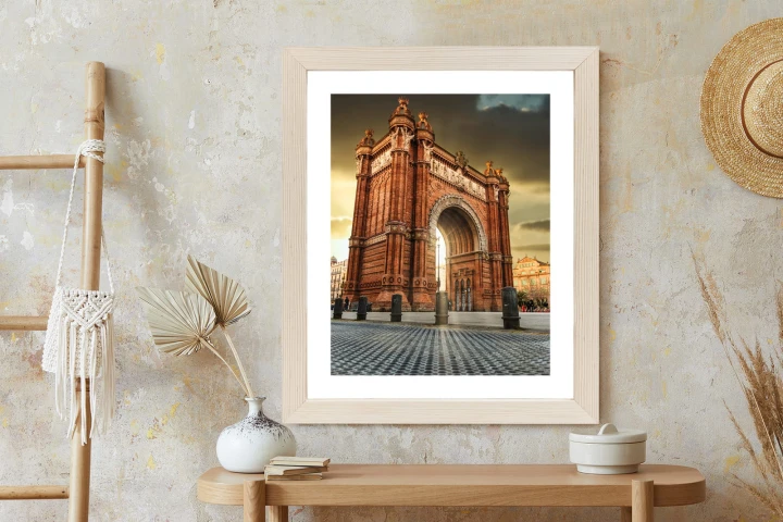 Plakat Łuk Triumfalny Słynna Budowla W Barcelonie