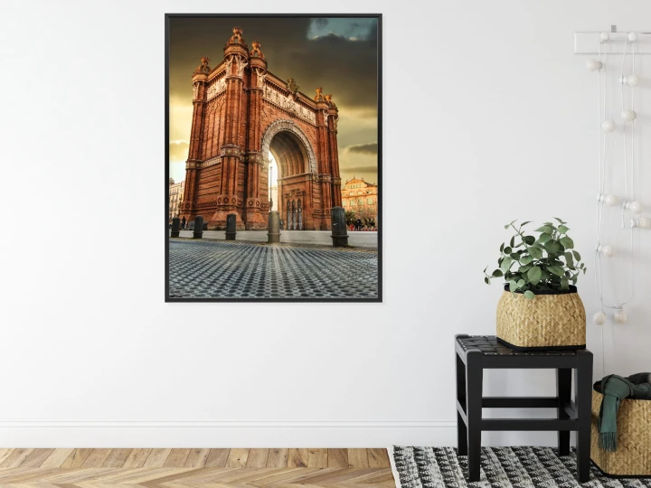 Plakat Łuk Triumfalny Słynna Budowla W Barcelonie