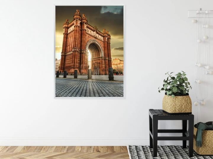 Plakat Łuk Triumfalny Słynna Budowla W Barcelonie