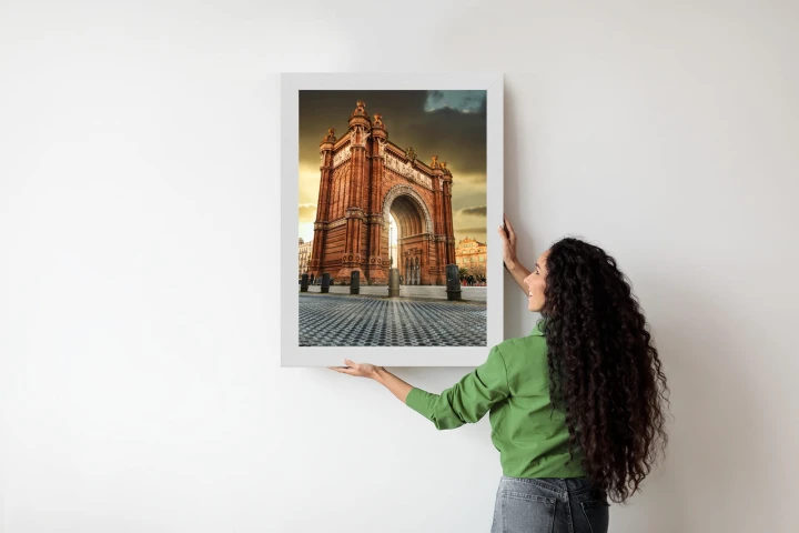 Plakat Łuk Triumfalny Słynna Budowla W Barcelonie