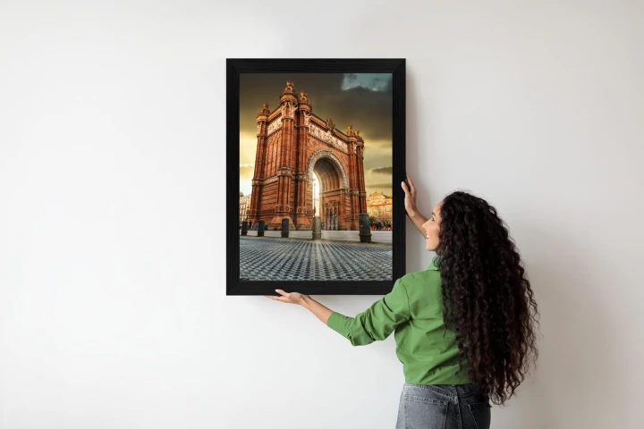 Plakat Łuk Triumfalny Słynna Budowla W Barcelonie