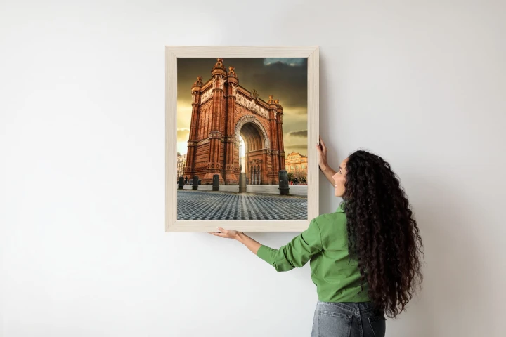 Plakat Łuk Triumfalny Słynna Budowla W Barcelonie