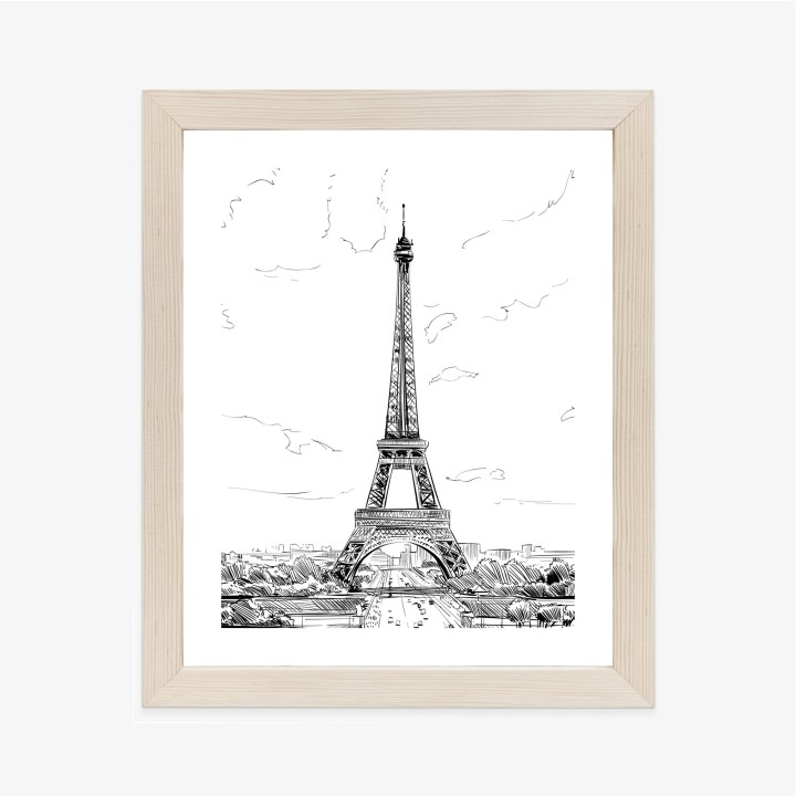Plakat Wieża Eiffla - Szkic