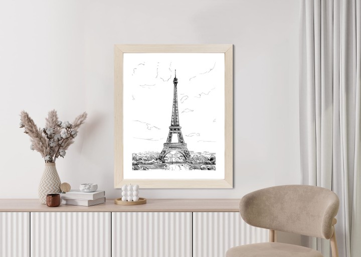 Plakat Wieża Eiffla - Szkic