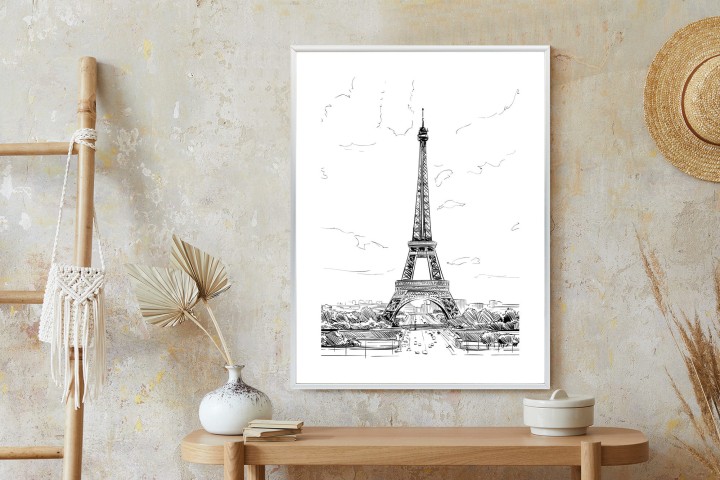 Plakat Wieża Eiffla - Szkic