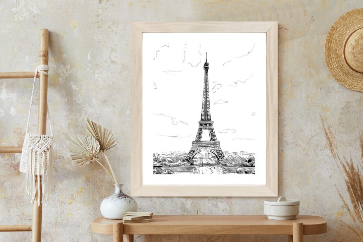 Plakat Wieża Eiffla - Szkic