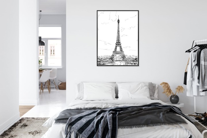 Plakat Wieża Eiffla - Szkic