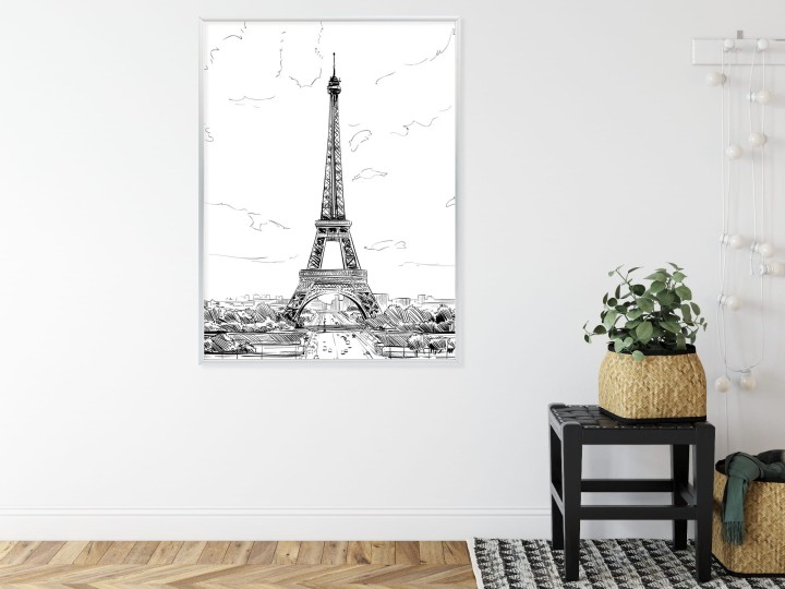 Plakat Wieża Eiffla - Szkic