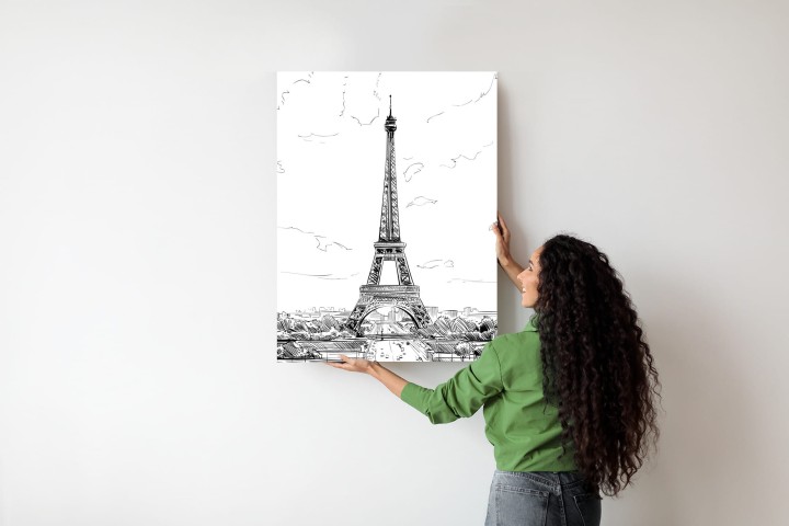 Plakat Wieża Eiffla - Szkic
