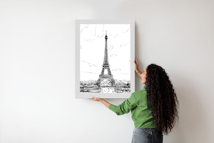 Plakat Wieża Eiffla - Szkic