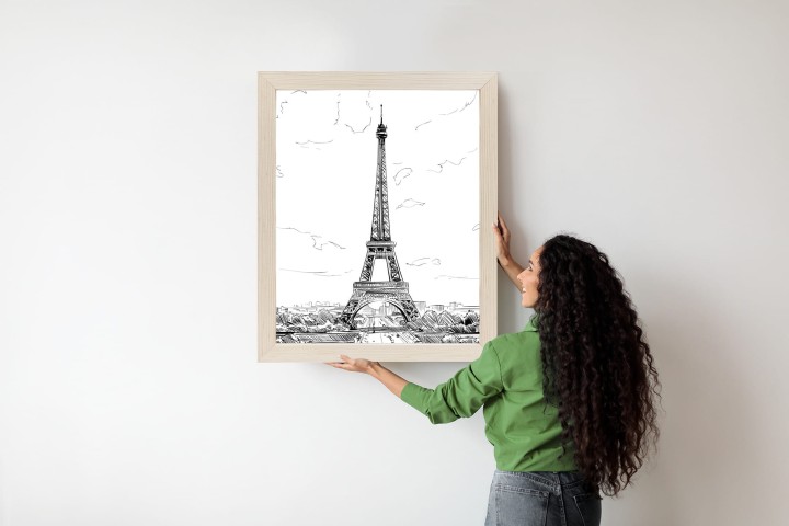 Plakat Wieża Eiffla - Szkic