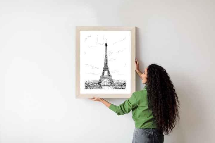 Plakat Wieża Eiffla - Szkic