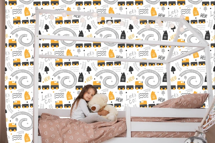 Tapeta Zabawkowy Parowóz