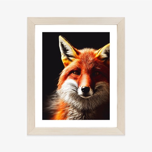 Plakat Realistic Fox Portrait.