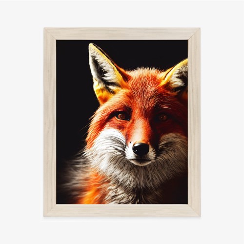 Plakat Realistic Fox Portrait.