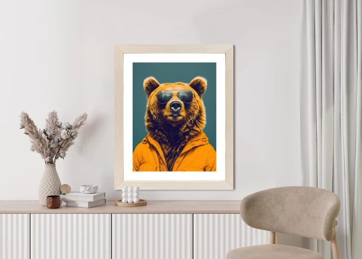 Plakat Niedźwiedź W Żółtej Koszuli
