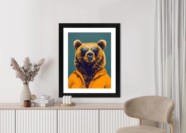 Plakat Niedźwiedź W Żółtej Koszuli
