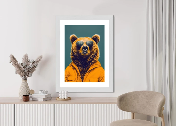 Plakat Niedźwiedź W Żółtej Koszuli