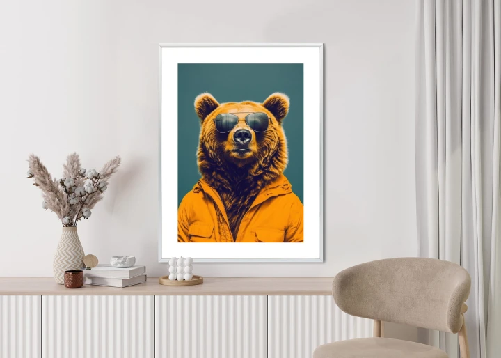 Plakat Niedźwiedź W Żółtej Koszuli