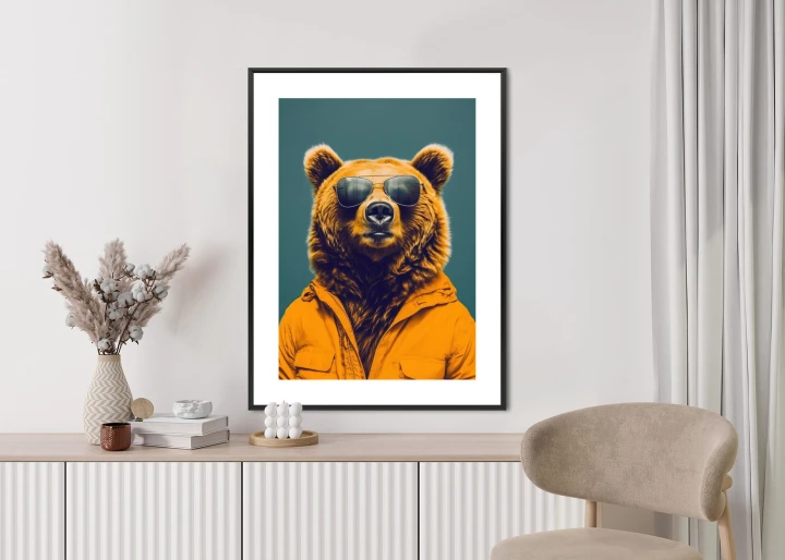 Plakat Niedźwiedź W Żółtej Koszuli