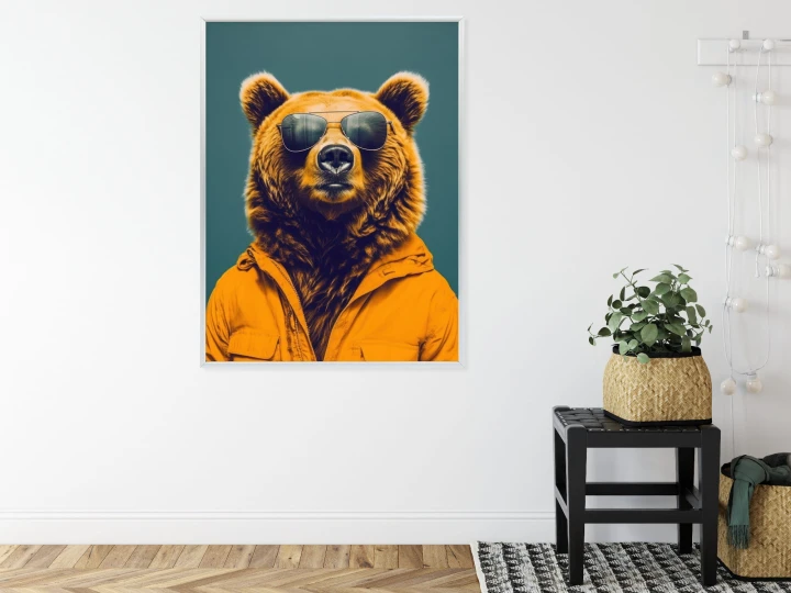Plakat Niedźwiedź W Żółtej Koszuli