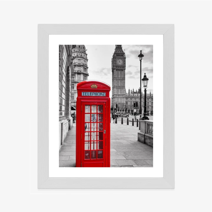 Plakat Czerwona Budka Telefoniczna Z Big Benem W Tle