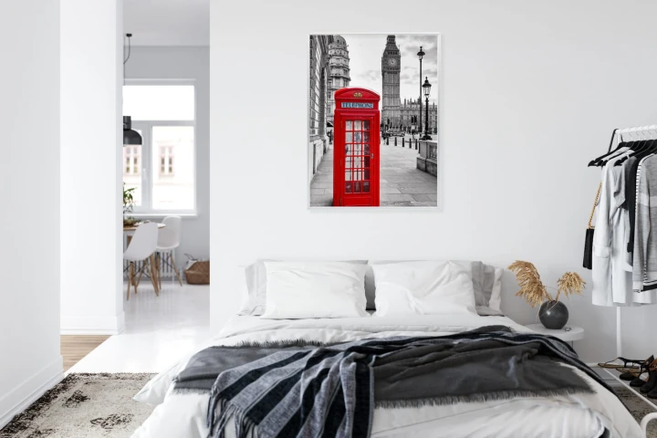 Plakat Czerwona Budka Telefoniczna Z Big Benem W Tle