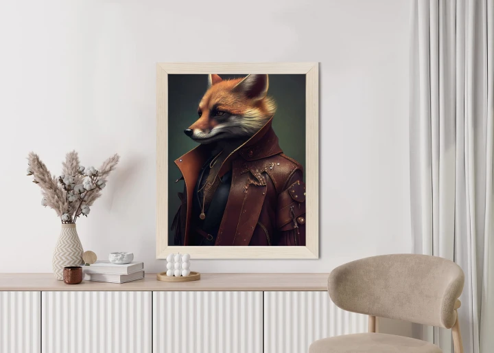 Plakat Lis W Stroju Fantasy