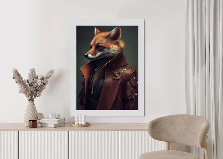 Plakat Lis W Stroju Fantasy