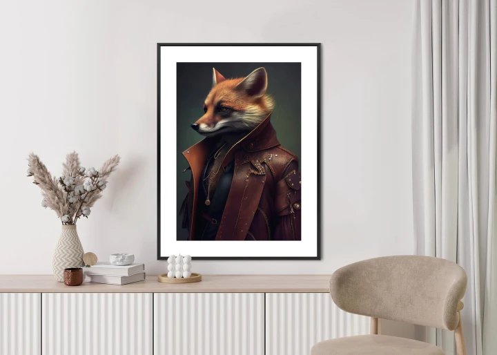 Plakat Lis W Stroju Fantasy