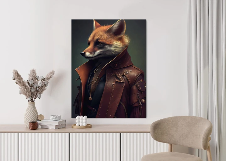 Plakat Lis W Stroju Fantasy