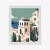 Plakat Architektura I Roślinność Na Wyspie Santorini
