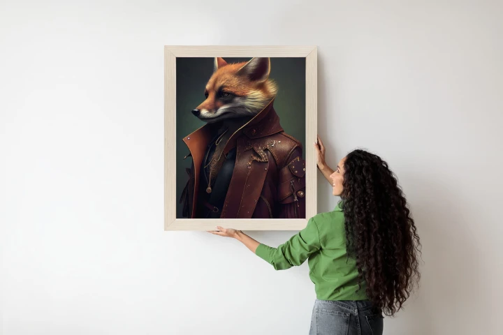 Plakat Lis W Stroju Fantasy