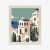 Plakat Architektura I Roślinność Na Wyspie Santorini