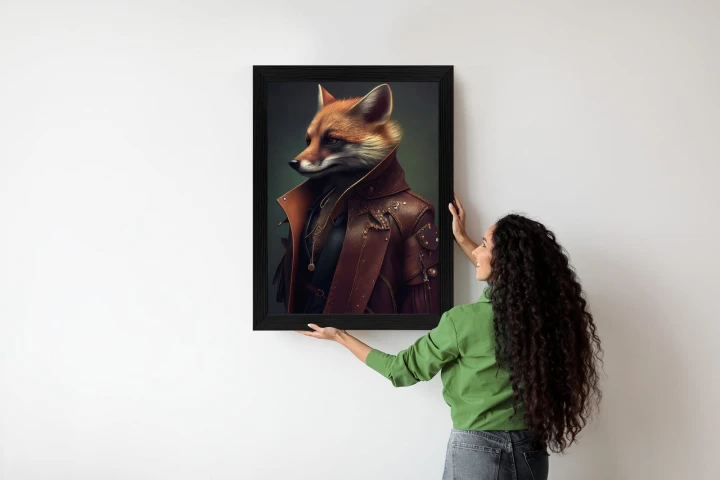 Plakat Lis W Stroju Fantasy