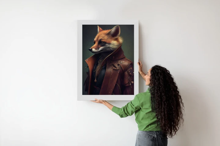 Plakat Lis W Stroju Fantasy
